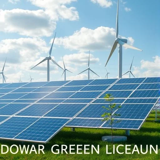 Close-up of a sophisticated, next-generation solar panel array with glowing circuits.